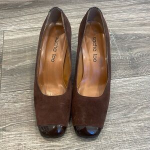 Sacha too Low Profile Heel chocolate brown size 7